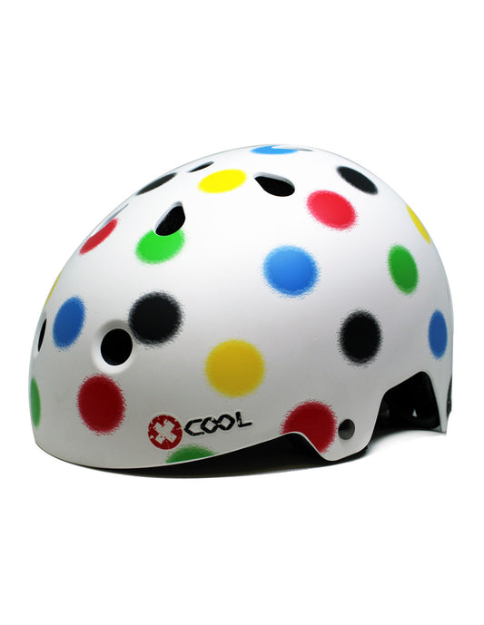 Casco Juvenil De Protección White Dots Xcool