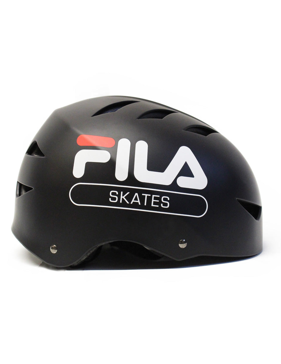 Combo De Casco Y Protecciones Fila Negro