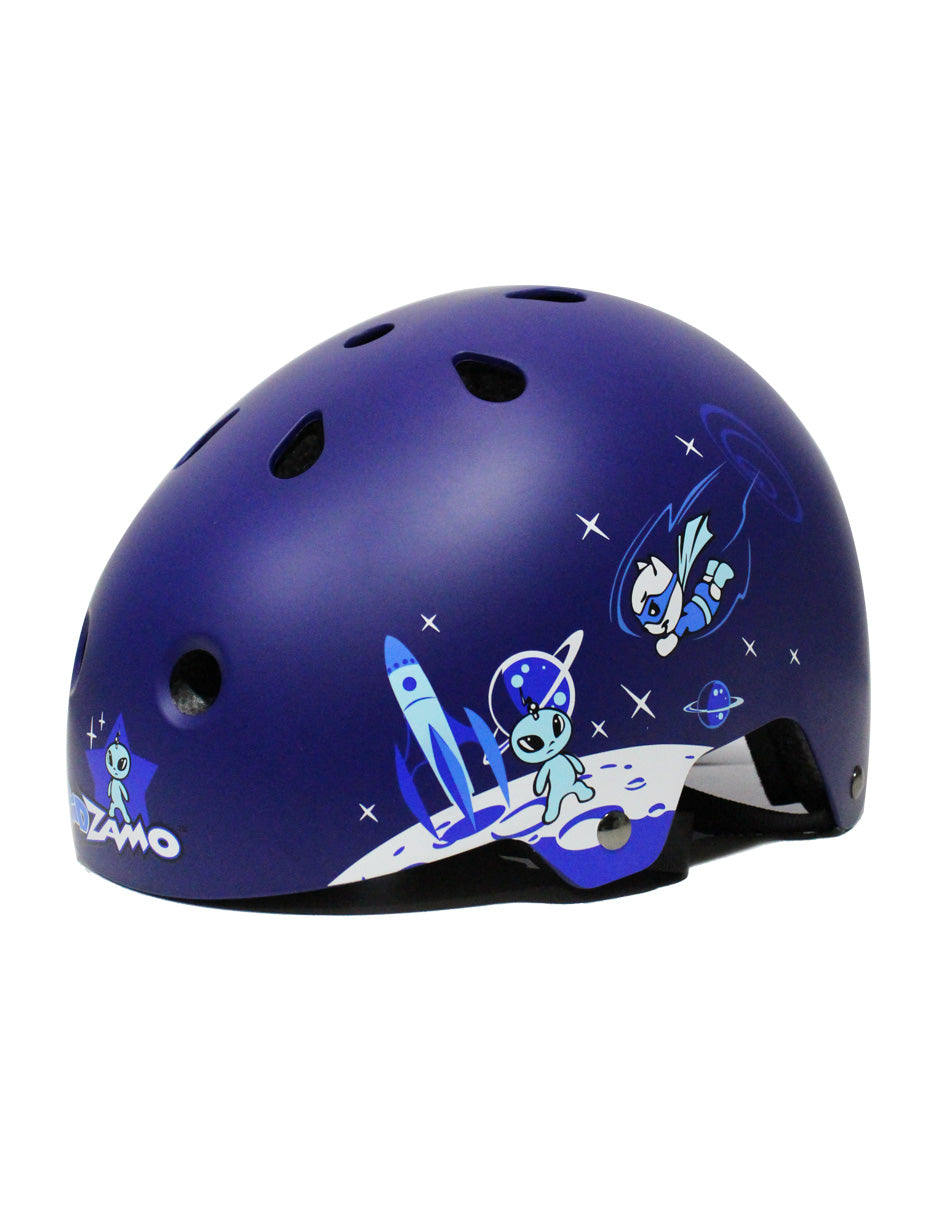 Combo De Patines Ajustables Y Casco Ir Speed Azul