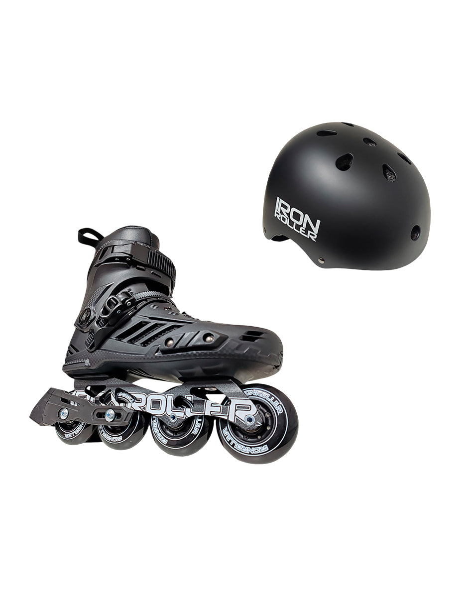 Combo Patines Ir Freeskate Forza Con Freno Y Casco Ajustable
