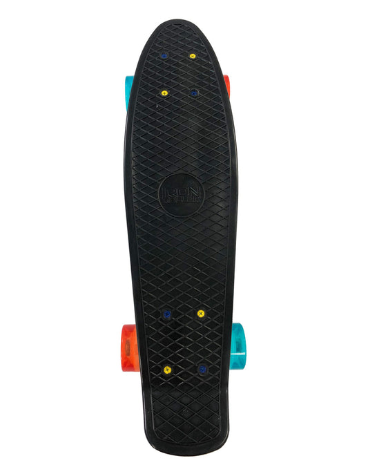 Patineta Penny Cruiser Llantas Led Luz Iron Rolller Multicol