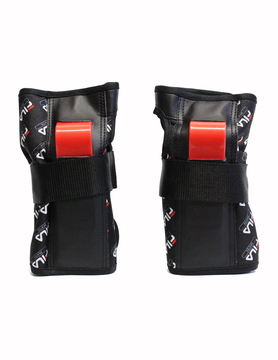 Combo De Casco Y Protecciones Fila Skate Rojo
