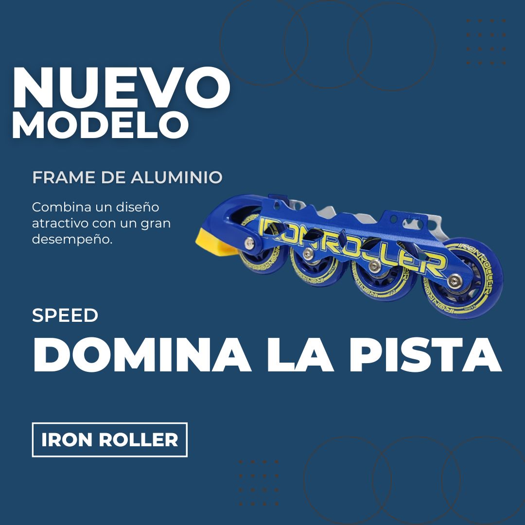 Patines En Línea Iron Roller Speed Ajustables Para Niños
