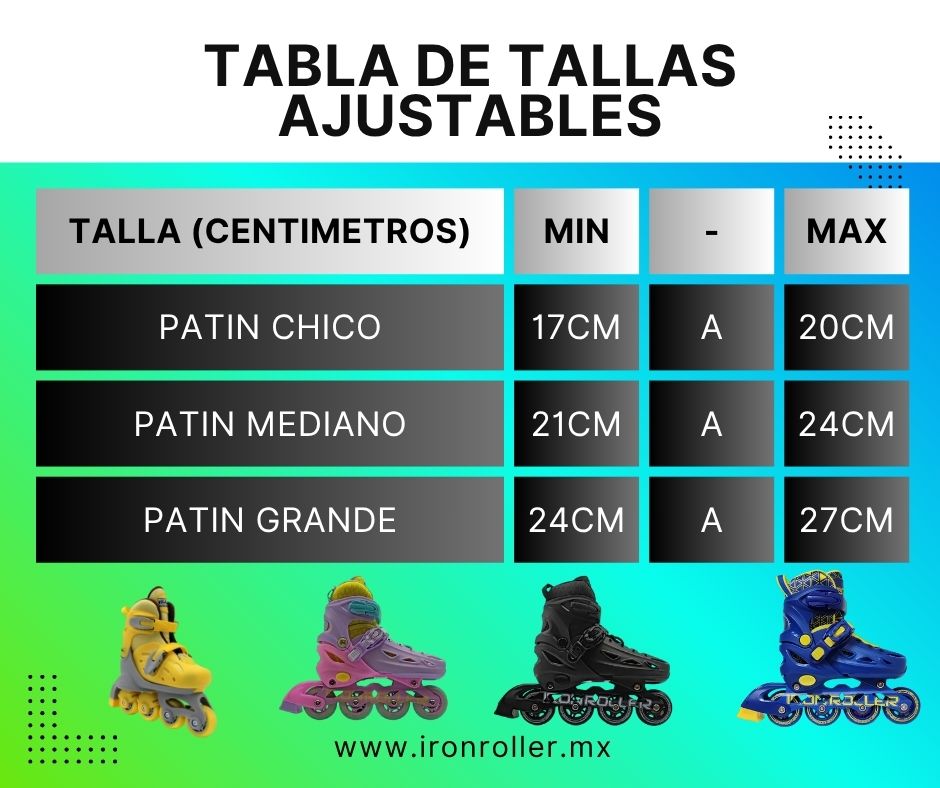 Combo De Patines Ajustables Y Casco Ir Speed Azul