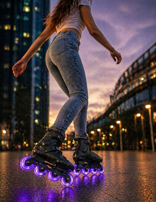Kit De 8 Llantas Led De 80mm Para Patines