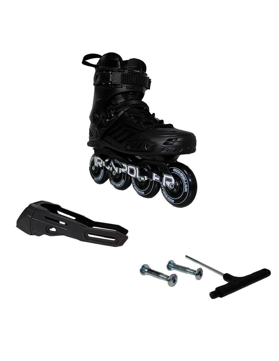 Combo Patines Ir Freeskate Forza Con Freno Y Casco Ajustable