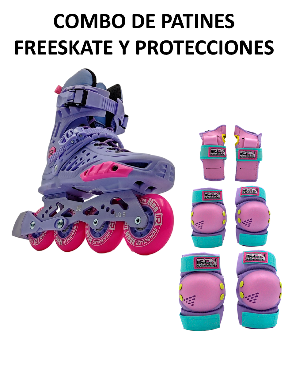 Combo Patines Urbanos Y Protecciones Ir Forza 2.0