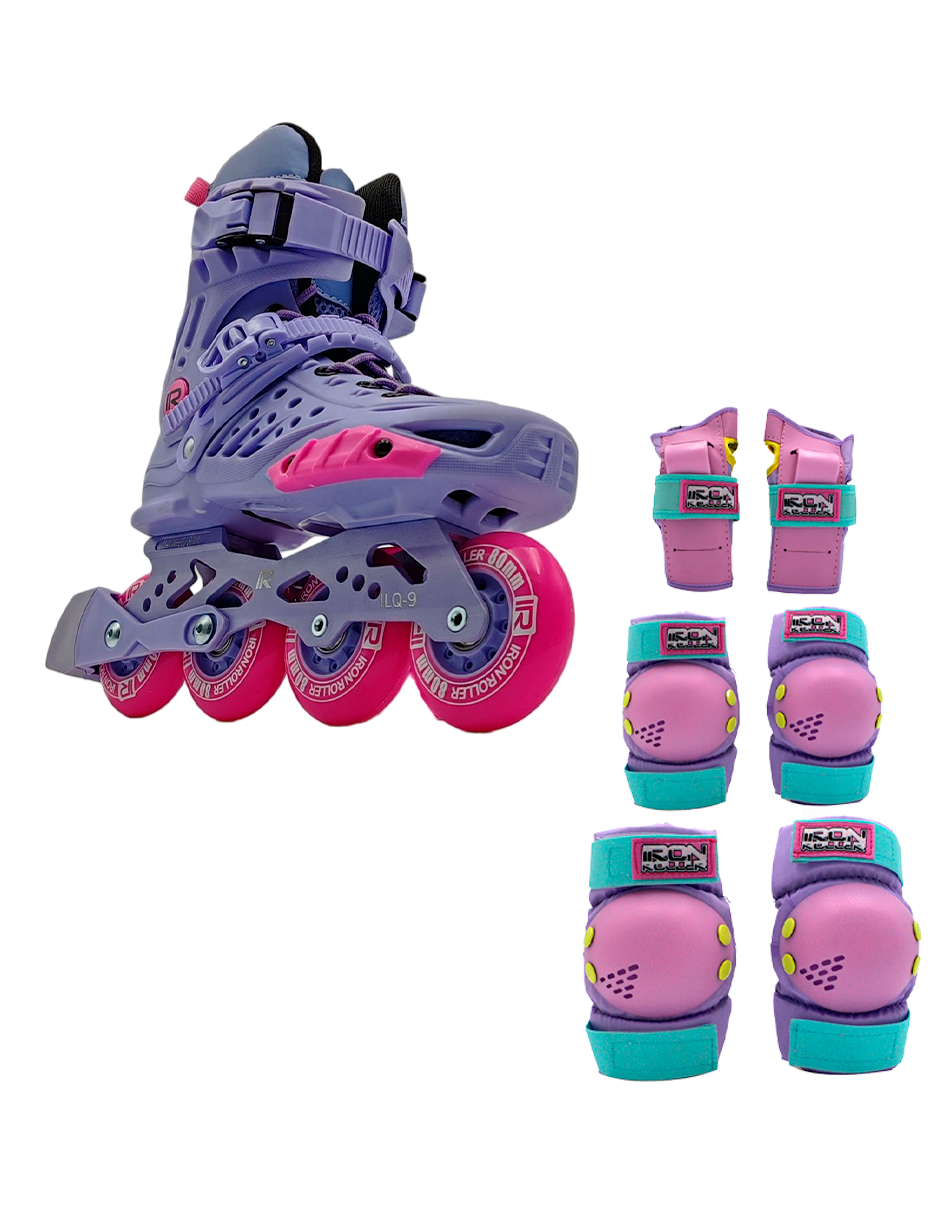 Combo Patines Urbanos Y Protecciones Ir Forza 2.0