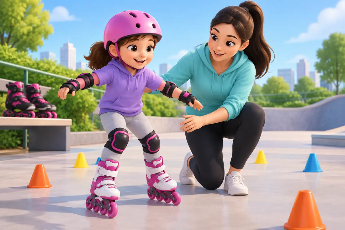 Cómo enseñar patinaje infantil paso a paso