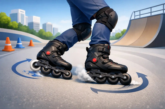 Cómo frenar en patines freeskate con control