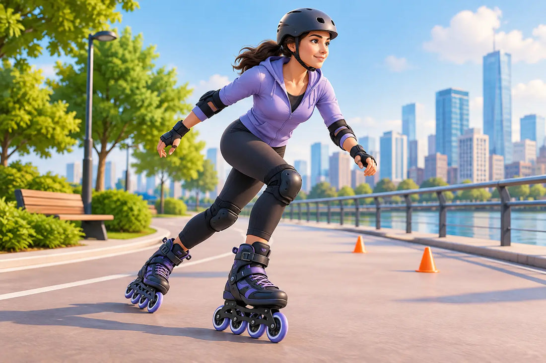 Patinaje urbano seguro para rodar con control
