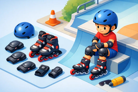 Qué protecciones necesita un niño al patinar