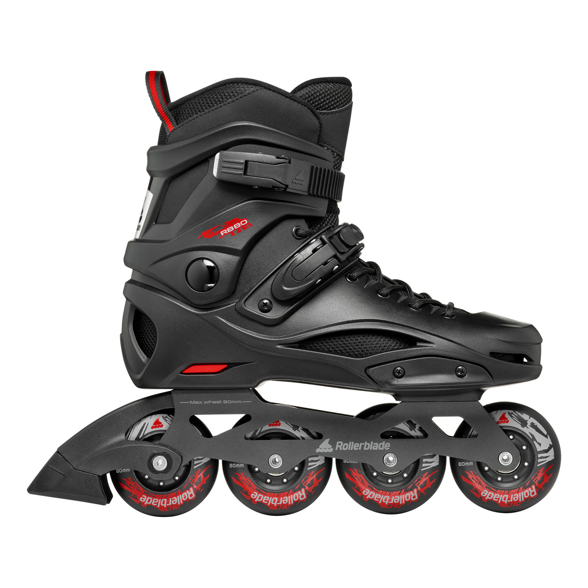 Patines En Línea Rollerblade Rb 80 Black/red