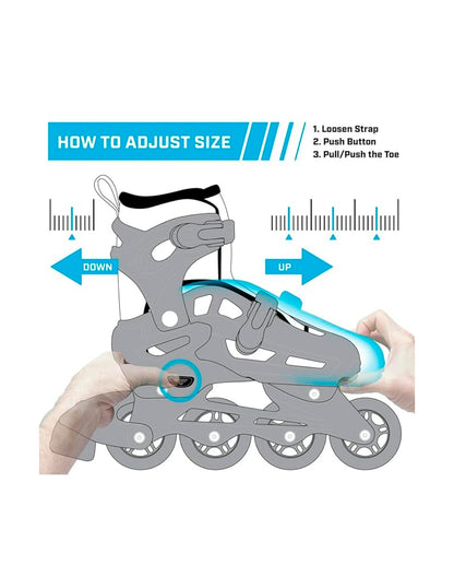 Patines Ajustables 2 En 1 Roller Derby Star Cross