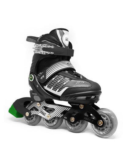Combo De Patines 3 En 1 Ajustables Y Casco