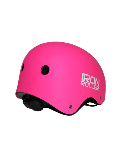 Combo Infantil De Casco Y Protecciones Ir Forza Rosa