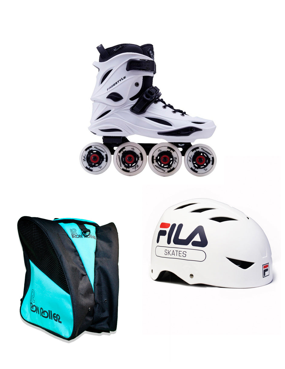 Combo De Patines Casco Y Mochila