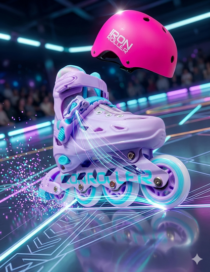 Combo De Patines Ajustables Speed Con Casco Y Bolsa Ir