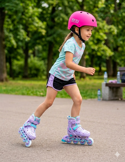 Combo De Patines Ajustables Speed Con Casco Y Bolsa Ir