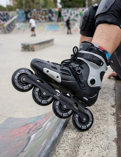 Set 4 Ruedas Iron Roller 80mm Negro Para Patines En Línea