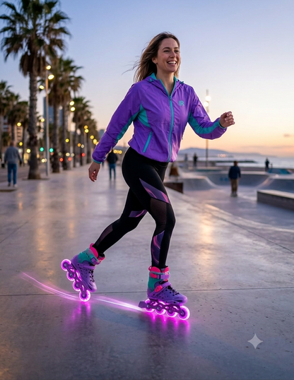 Kit De 4 Llantas Led De 80mm Para Patines