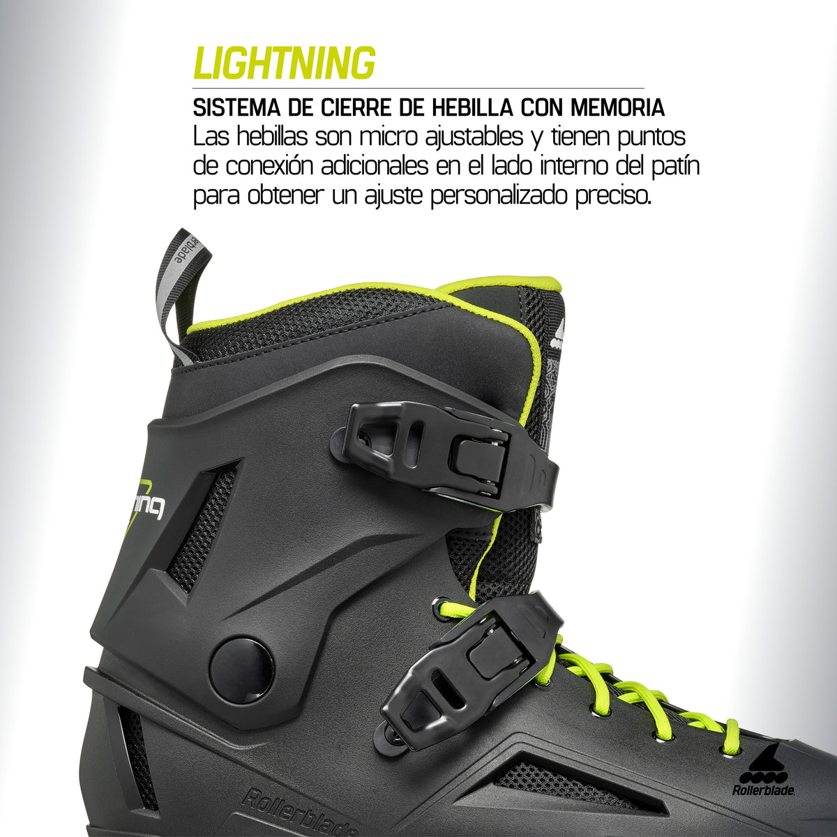 Patines En Línea Rollerblade Lightning Black