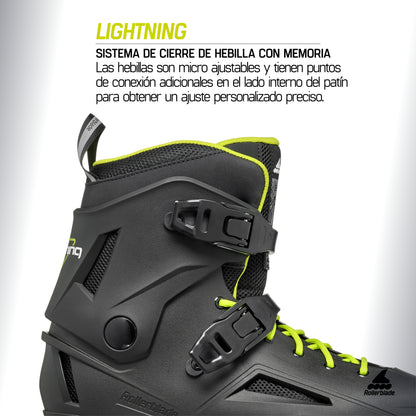Patines En Línea Rollerblade Lightning Black