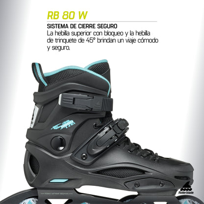 Patines En Línea Rollerblade Rb 80 Black/blue