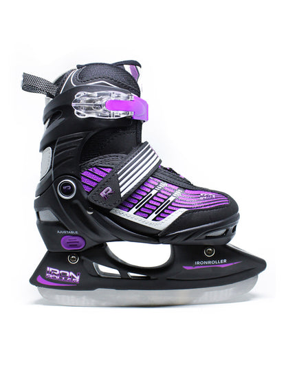 Patines 3 En 1 Ajustable Iron Roller Línea, Clásico Y Hielo