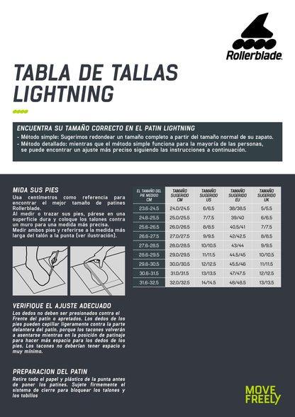 Patines En Línea Rollerblade Lightning Black