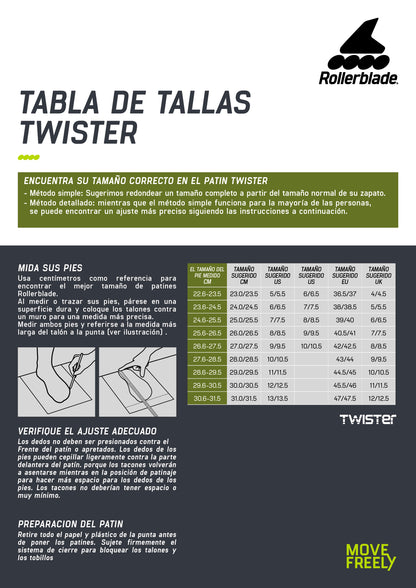 Patines En Línea Rollerblade Twister Xt White