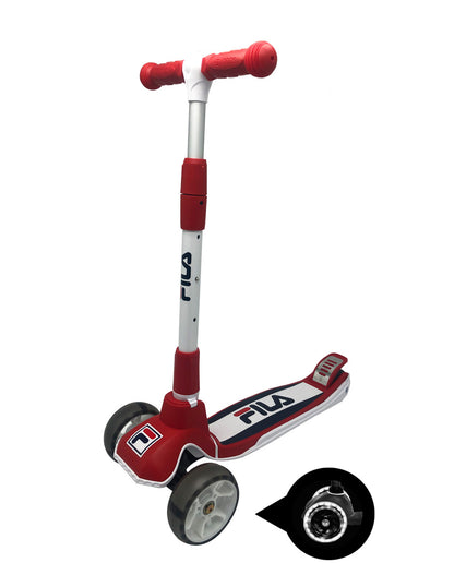 Combo De Scooter Infantil Fila Led Con Casco