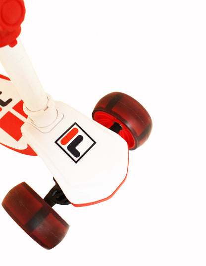 Combo Scooter Infantil Fila Con Asiento Casco Y Protecciones