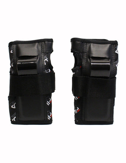 Set De Protecciones Fila Pro Negras Adulto