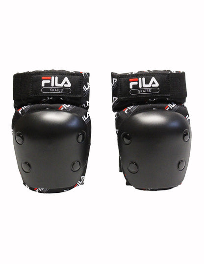 Set De Protecciones Fila Pro Negras Adulto
