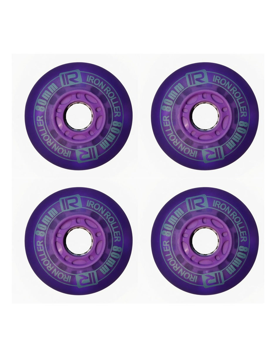 Kit De 4 Llantas Led De 80mm Para Patines