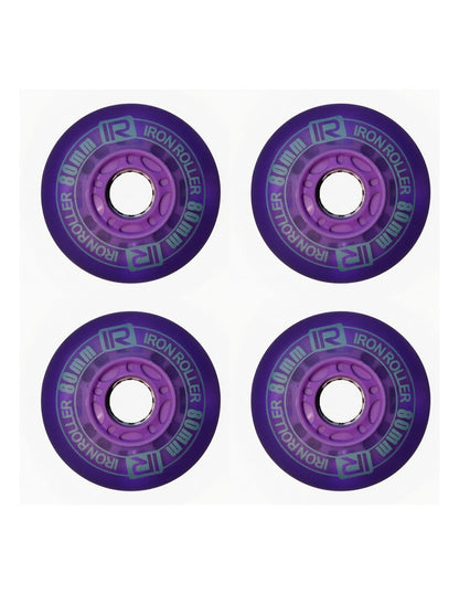 Kit De 4 Llantas Led De 80mm Para Patines