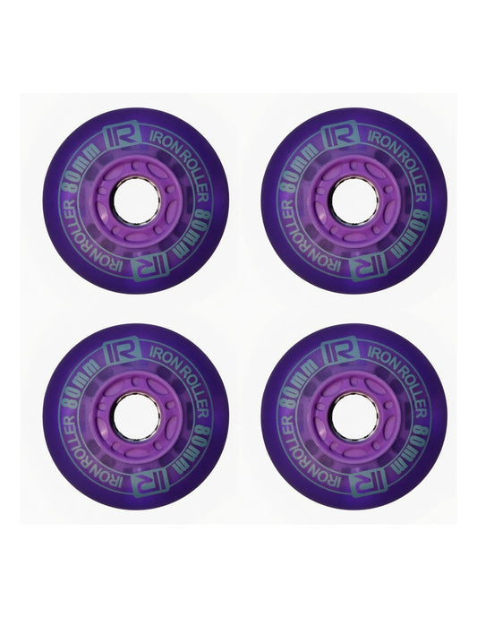 Kit De 4 Llantas Led De 80mm Para Patines