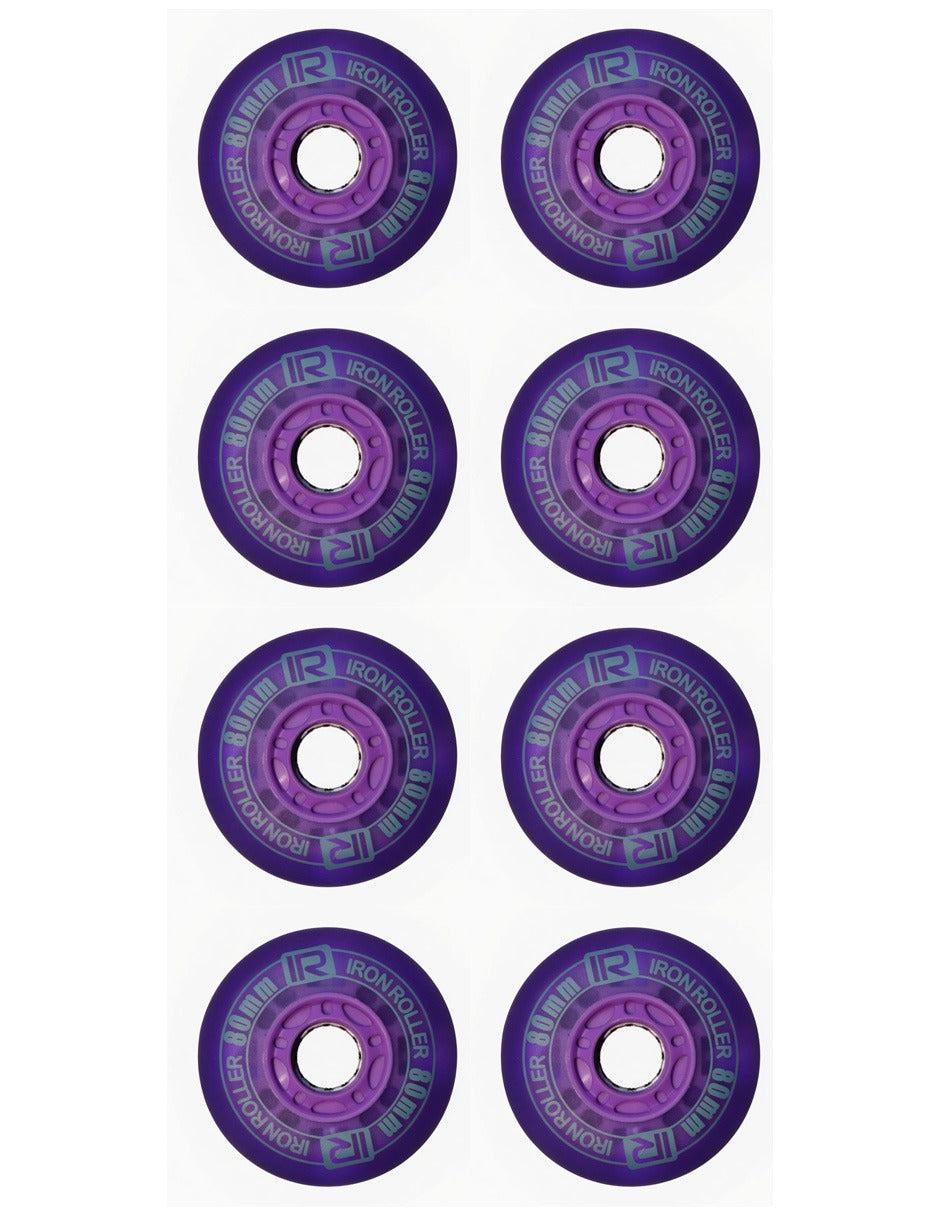 Kit De 8 Llantas Led De 80mm Para Patines