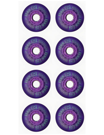 Kit De 8 Llantas Led De 80mm Para Patines