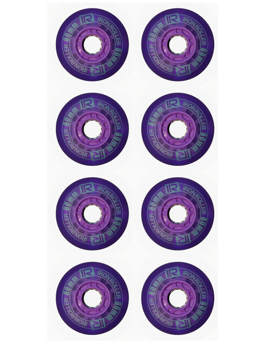Kit De 8 Llantas Led De 80mm Para Patines