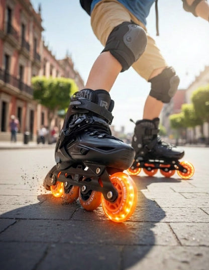 Combo De Patines Fire 3 En 1 Ajustables Casco Y Bolsa