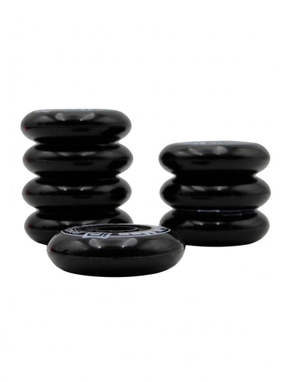 Set 8 Ruedas Iron Roller 80mm Negro Para Patines En Línea