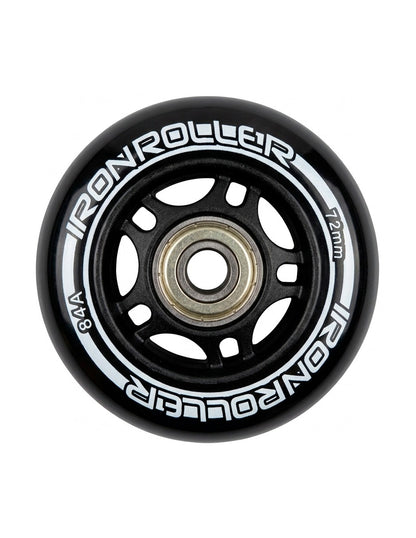 Set 4 Ruedas Patines Iron Roller 84a Morado Y Baleros Abec7