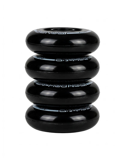 Set 4 Ruedas Patines Iron Roller 84a Morado Y Baleros Abec7