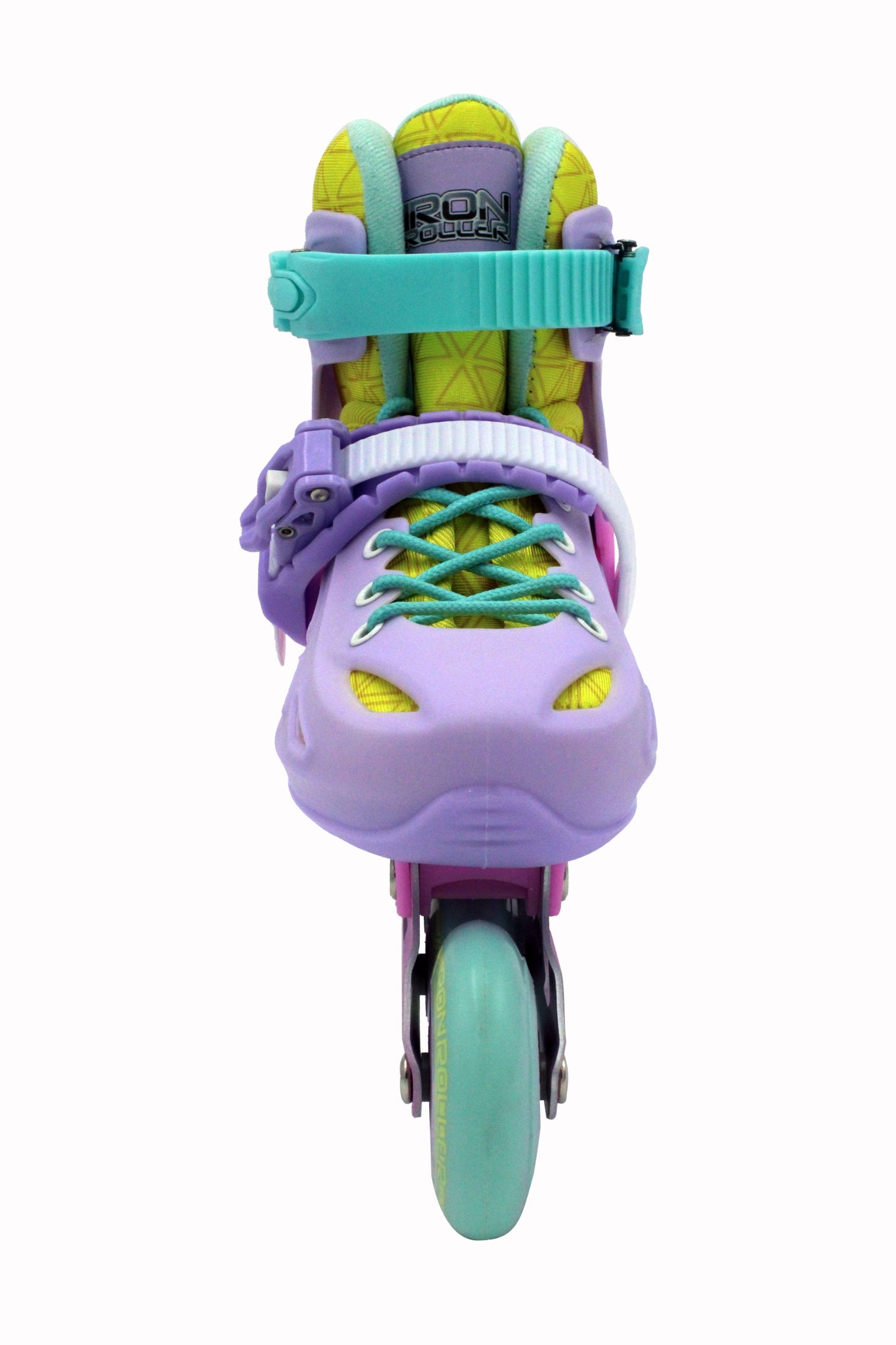 Combo Patines Ajustables Casco Protecciones Y Bolsa Rainbow