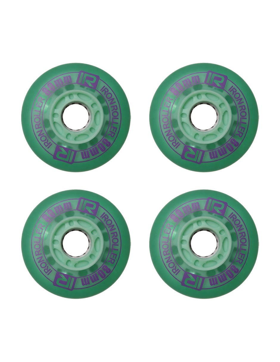 Kit De 4 Llantas Led De 80mm Para Patines