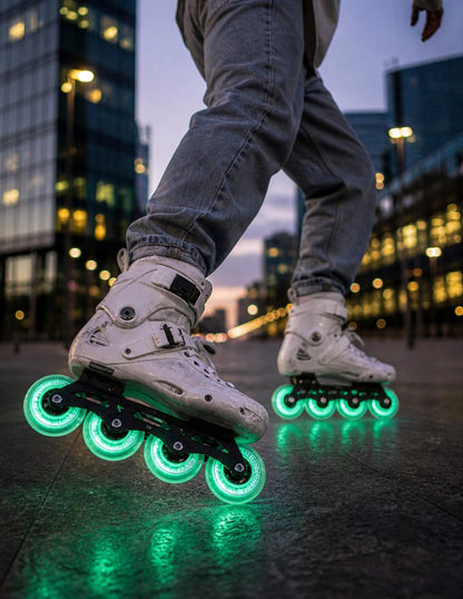 Kit De 4 Llantas Led De 80mm Para Patines