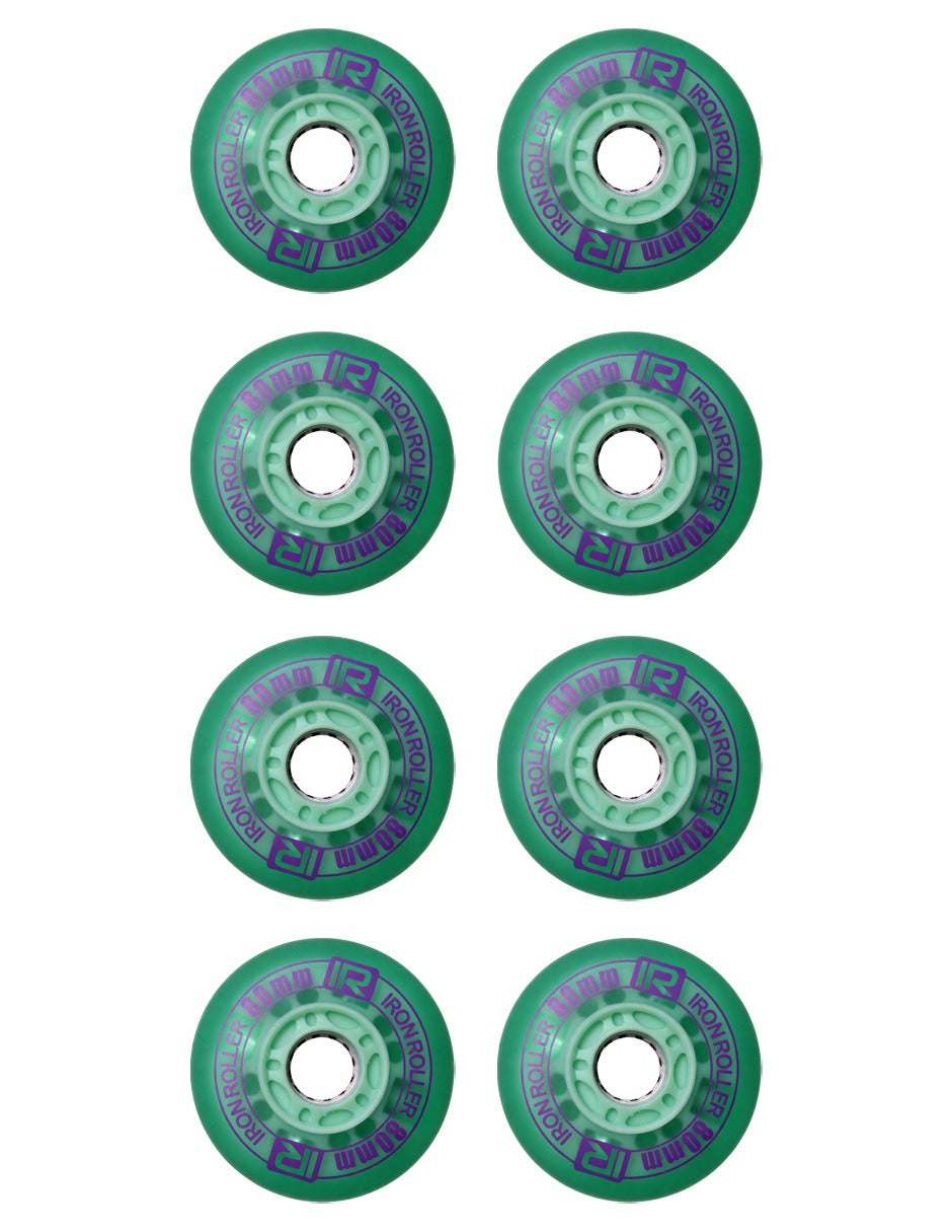 Kit De 8 Llantas Led De 80mm Para Patines