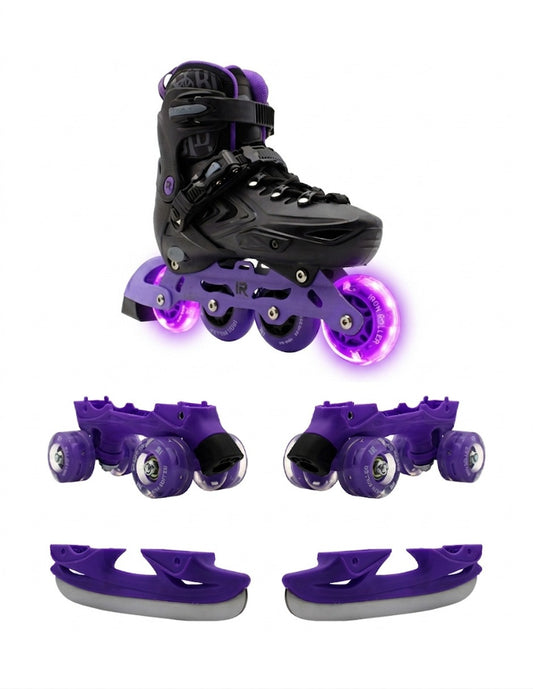 Patines Ir Infantiles 3 En 1 Bases Intercambiables Jade Led